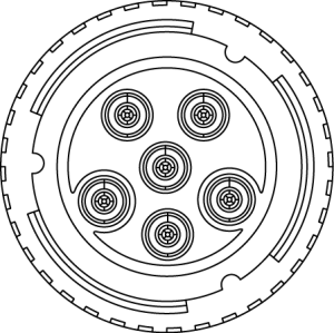 Kabeldose 6pol