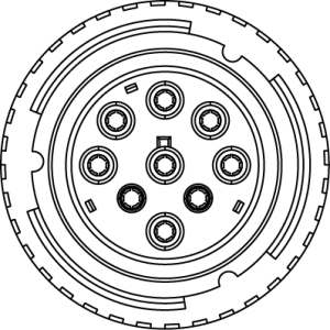 Kabeldose 9pol, J1939