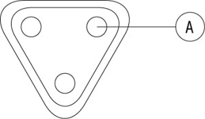 Male Receptacle 3pol, Sealed Flange