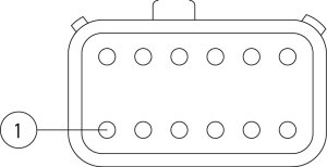 Kabeldose 12pol A-kod.
