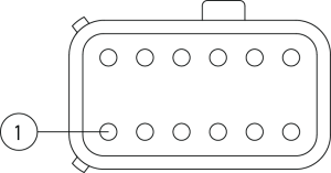 Kabeldose 12pol B-kod.