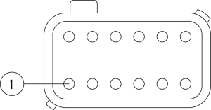 Kabeldose 12pol D-kod.