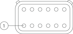 Kabeldose 12pol A-kod.