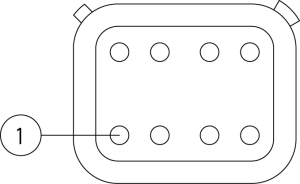 Female Cable Connector 8pol A-Key