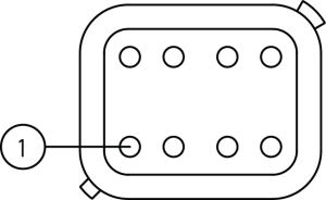 Female Cable Connector 8pol D-Key