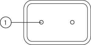 Male Cable Connector 2pol, Reduced Dia. Seal