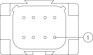 Kabelstecker 8pol A-kod.