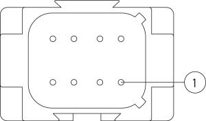 Kabelstecker 8pol B-kod.