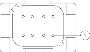 Male Cable Connector 8pol D-Key