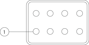 Kabeldose 8pol A-kod.