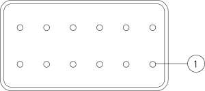 Kabelstecker 12pol A-kod.
