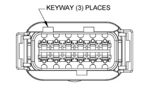 Male Cable Connector 12pol B-Key