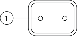 Kabelstecker 2pol, Endkappe