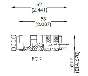 Kabelstecker; 6 Pol; Crimpen; 6-8mm; IP40