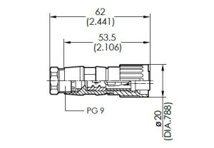 Kabeldose; 4 Pol; Löten; Silber; 6-8mm; IP40