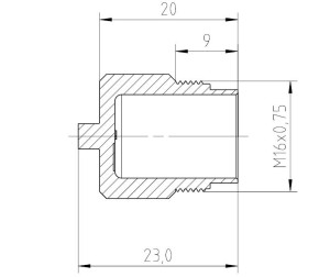 Protection Cap for Female Receptacles; Plastic; 90mm Plastic Cord; IP69K