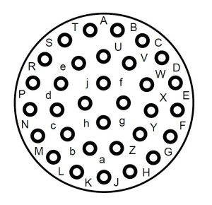 Female Receptacle; Size 18; Rear Mount; 32 Pin; IP69K