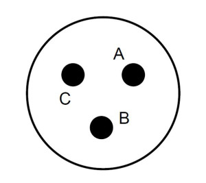 Male Receptacle; Endcap; Size 12; Flange; 3 Pin; IP69K