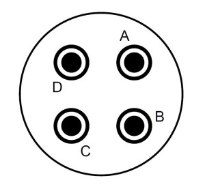 Kabeldose; Größe 16; 4 Pol; 10-17mm; IP69K