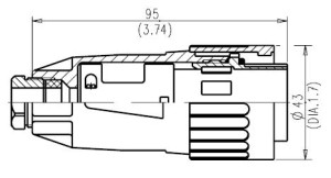 Kabeldose; Zugentlastung; Größe 2; 3+PE+9; Crimpen; 12-14mm; IP65
