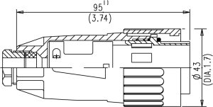 Kabeldose; Zugentlastung; Größe 2; 5+PE; Schrauben; 14-16mm; IP65