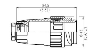 Kabelstecker; Größe 2; 5+PE; Schrauben; 12-14mm; IP65