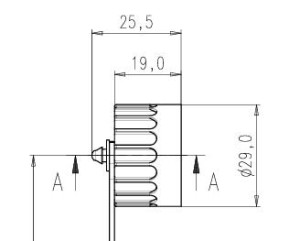 Protection Cap for Male Plug; Rubber Cord; IP67
