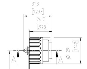Protection Cap for Female Receptacles; Rubber Cord; IP67