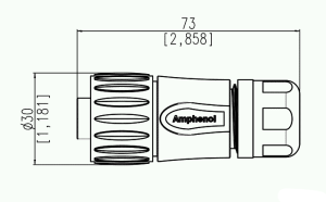 Female Plug; 6+PE; Crimp; 6-12,5mm; IP67