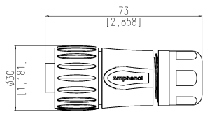 Female Plug, Turned Contacts; 6+PE; Solder; Silver; 6-10mm; IP67