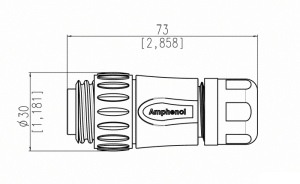 Kabelstecker; 6+PE; Löten; Silber; 6-12,5mm; IP67