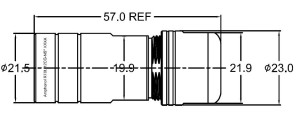 Backshell; Straight; Long; Size 12; Shield Clamp; 9-12.5mm; IP69K