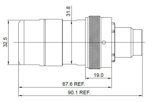 Female Plug; Size 20; 1 Pin; 85-95mm²; Crimp; 20,5-22,5mm; IP67