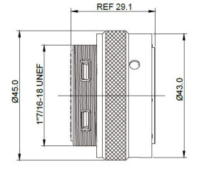 Female Plug; without Backshell; Size 24; 48 Pin; IP67