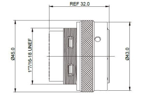 Kabelstecker; ohne Endhülse; Größe 24; 48 Pol; IP69K