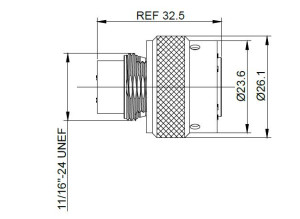 Male Plug; without Backshell; Size 12; 8 Pin; IP69K