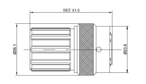 Male Plug; Endcap; Size 12; 8 Pin; IP67