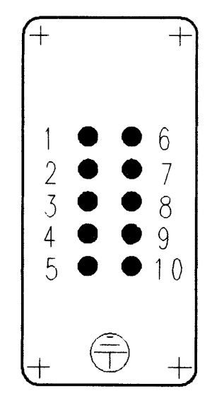 C146A; Buchseneinsatz 10-polig; Schraubanschluss