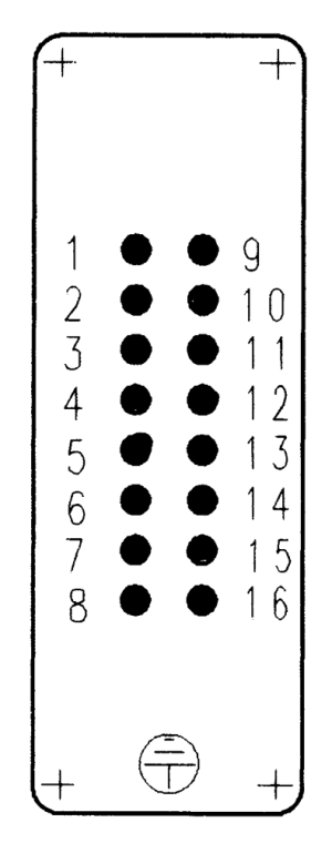 C146A; Buchseneinsatz 16-polig; Schraubanschluss