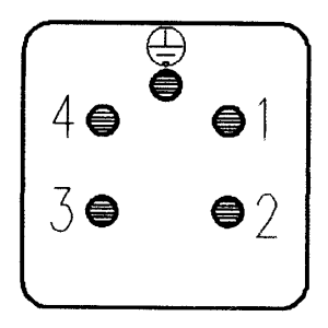 C146A; Buchseneinsatz 4-polig; Schraubanschluss