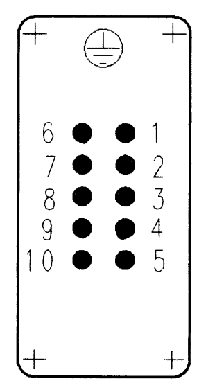 C146A; Stifteinsatz 10-polig; Schraubanschluss