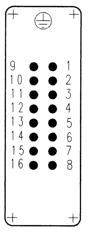 C146A; Stifteinsatz 16-polig; Schraubanschluss