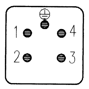 C146A; Male Insert 4 Pole; Screw