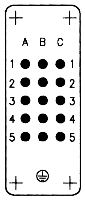 C146D; Buchseneinsatz 15-polig; Crimp