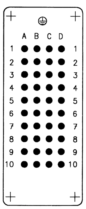 C146D; Socket Insert 40 Pole; Crimp