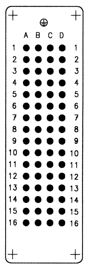 C146D; Socket Insert 64 Pole; Crimp