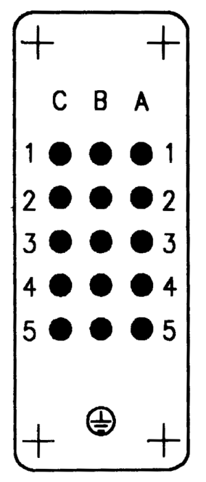 C146D; Stifteinsatz 15-polig; Crimp