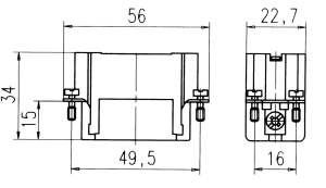 C146D; Male Insert 15 Pole; Crimp