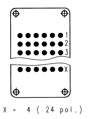 C146D; Male Insert 24 Pole; Crimp