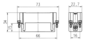 C146D; Male Insert 25 Pole; Crimp
